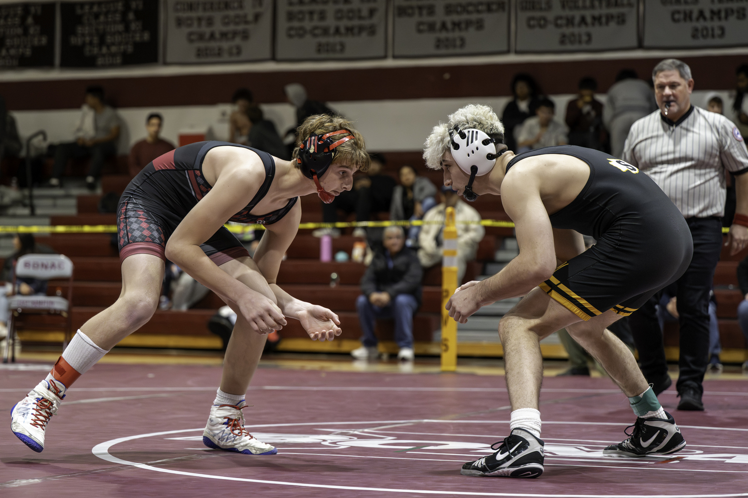 Caleb Mott reached the finals of the 150-pound weight class.  MARIANNE BARNETT