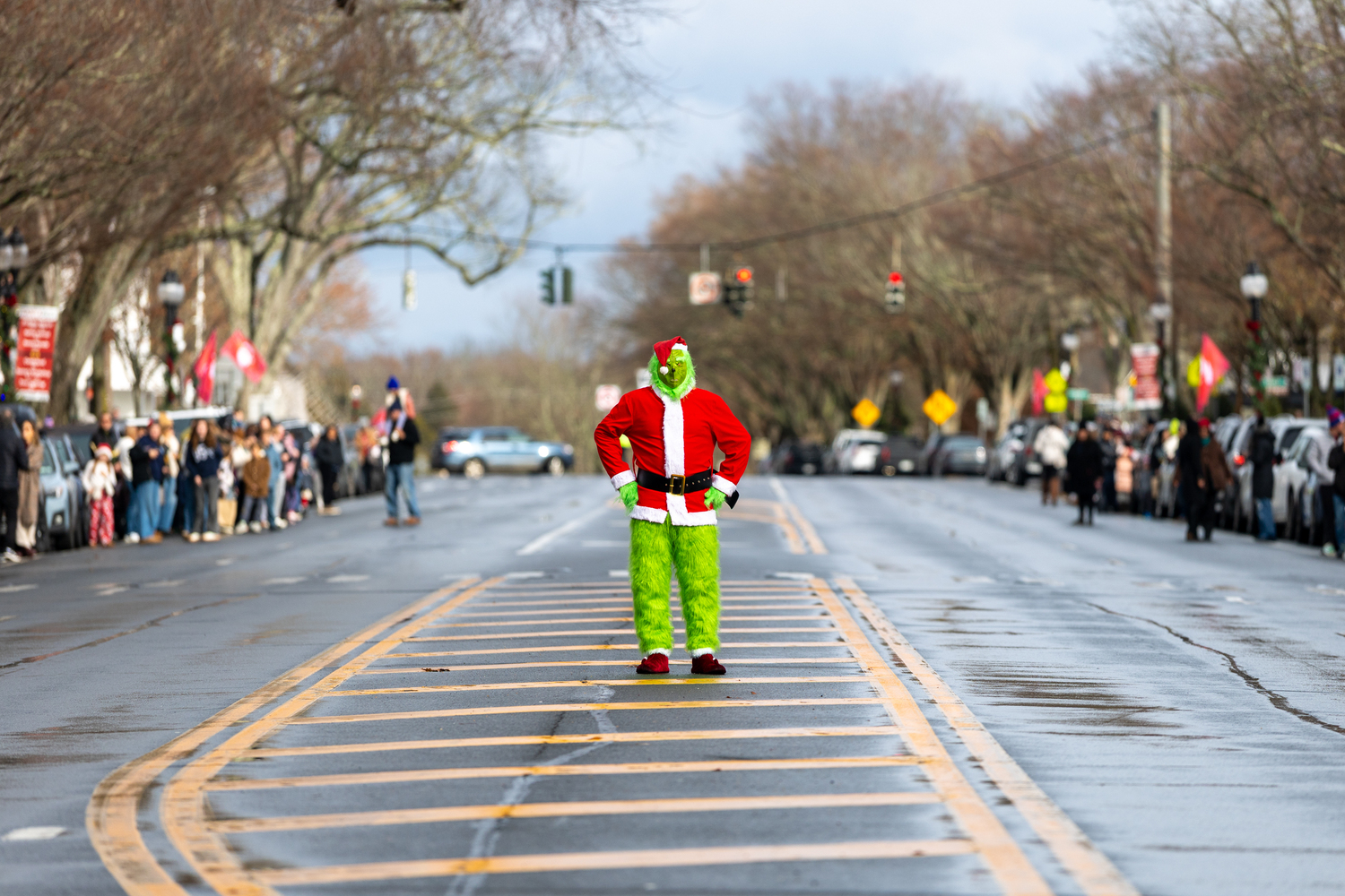 The Santa Parade on Saturday in East Hampton Village.  RON ESPOSITO
