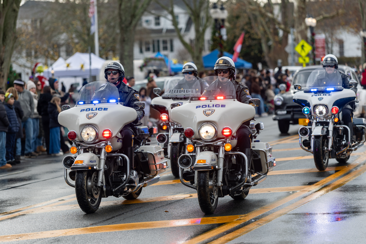 The Santa Parade on Saturday in East Hampton Village.  RON ESPOSITO
