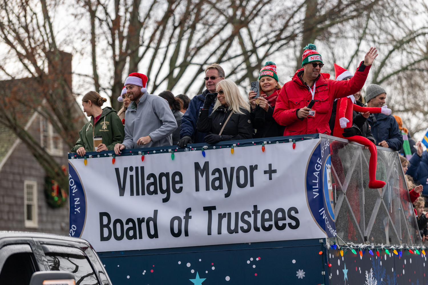 The Santa Parade on Saturday in East Hampton Village.  RON ESPOSITO