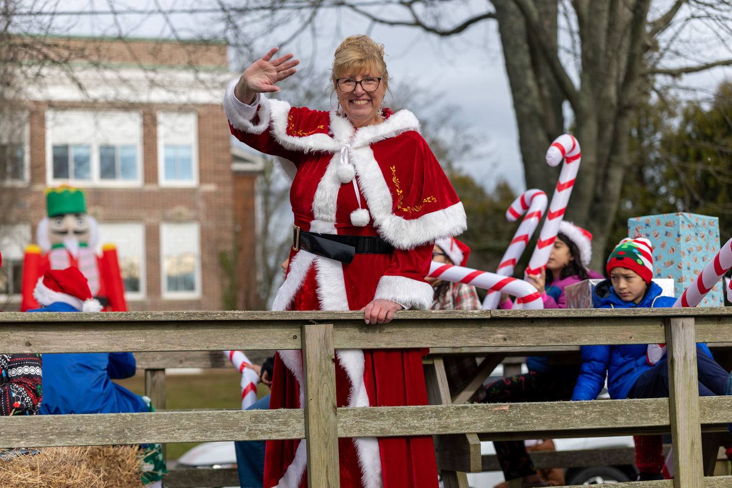 The Santa Parade on Saturday in East Hampton Village.  RON ESPOSITO