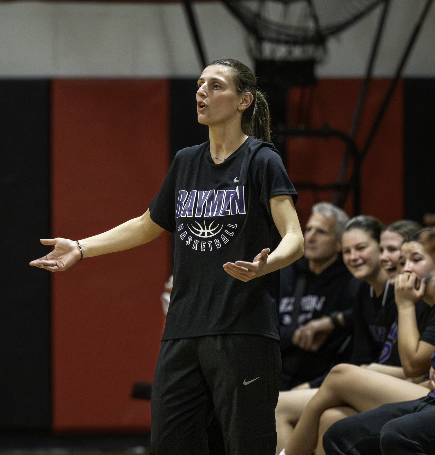 Hampton Bays head coach Alexis Fotopoulos.  MARIANNE BARNETT