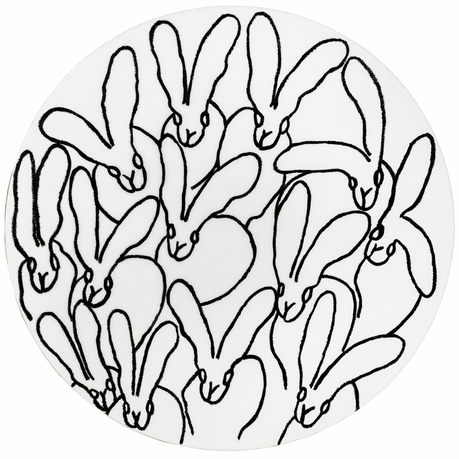 Hunt Slonem, “White Diamond Dust,” is on view at The Grenning Gallery in Sag Harbor as a part of its annual “Gems” holiday exhibition.