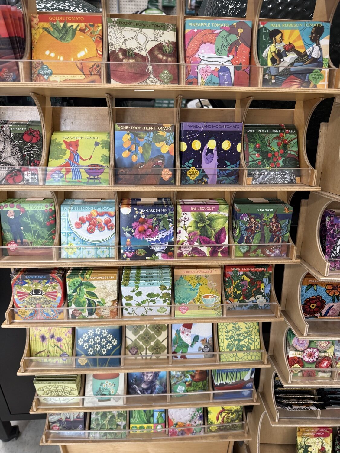 The seed packets from Hudson Valley Seeds have great artwork on them and many will appeal to kids. If they like the packets, they may love the seeds inside. ANDREW MESSINGER