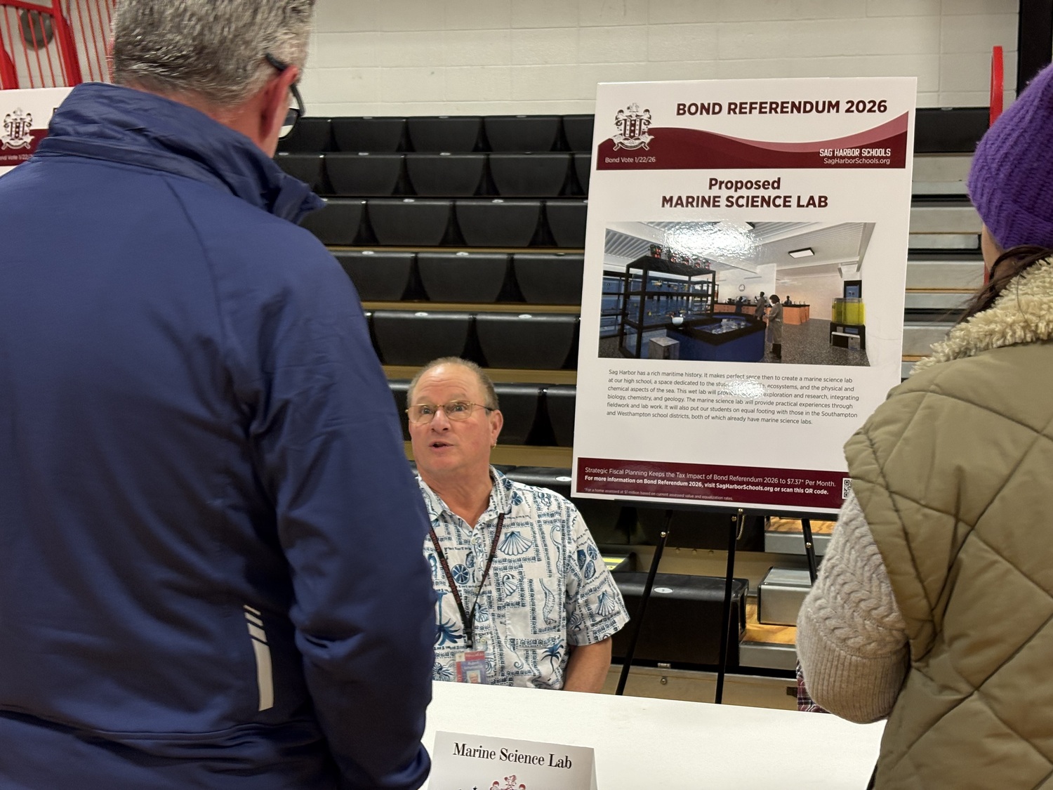 Members of Pierson faculty were on hand to answer questions about the proposed facilities upgrade and how it will impact students. CAILIN RILEY