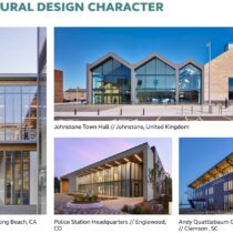 Potential designs for the new town buildings. ARCADIS DESIGN