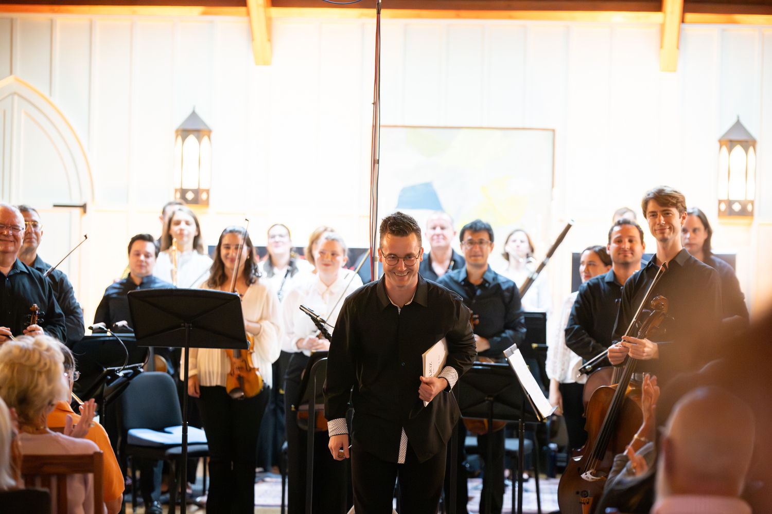 TH·FM associate conductor Logan Souther at a previous concert at St. Luke's Hoie Hall. DANE DUPUIS
