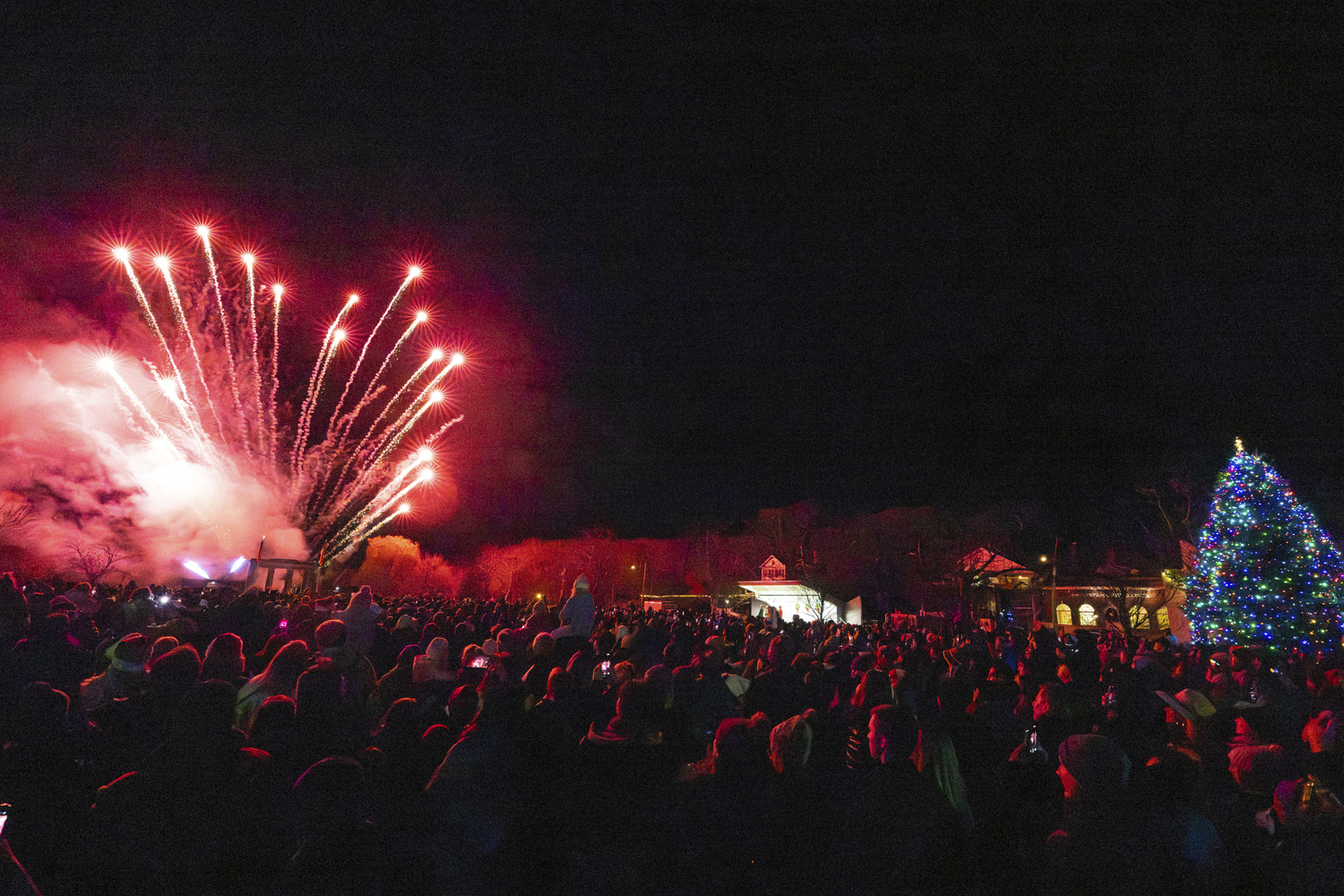 Fireworks in Agawam Park.  RON ESPOSITO