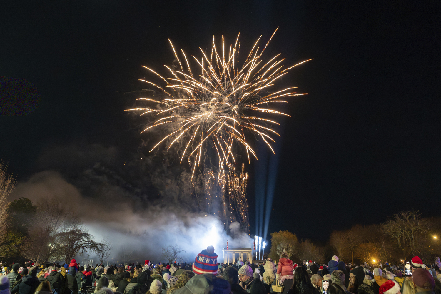 Fireworks in Agawam Park.  RON ESPOSITO