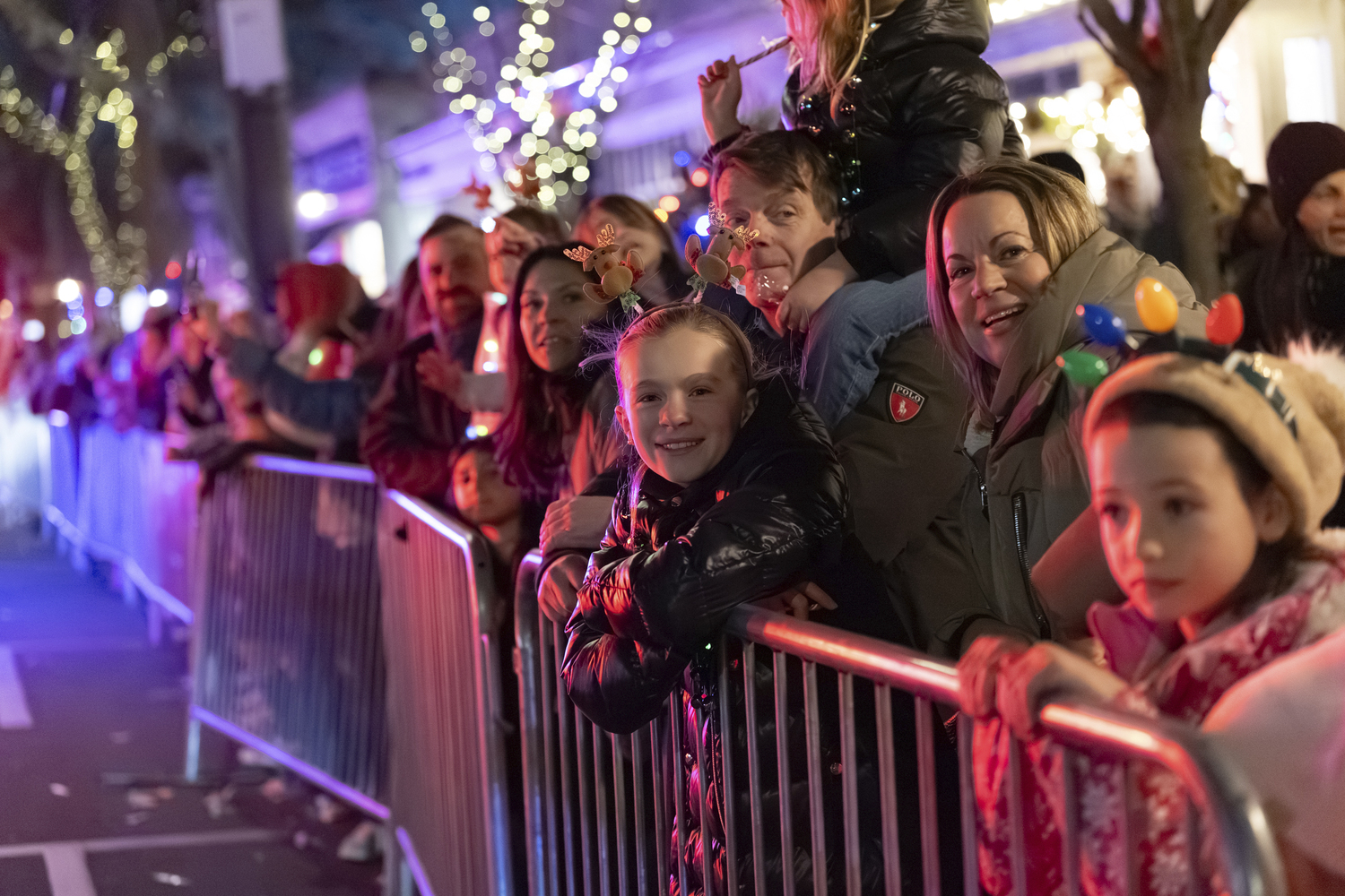 The crowd on Jobs Lane in Southampton Village on Saturday for the 
