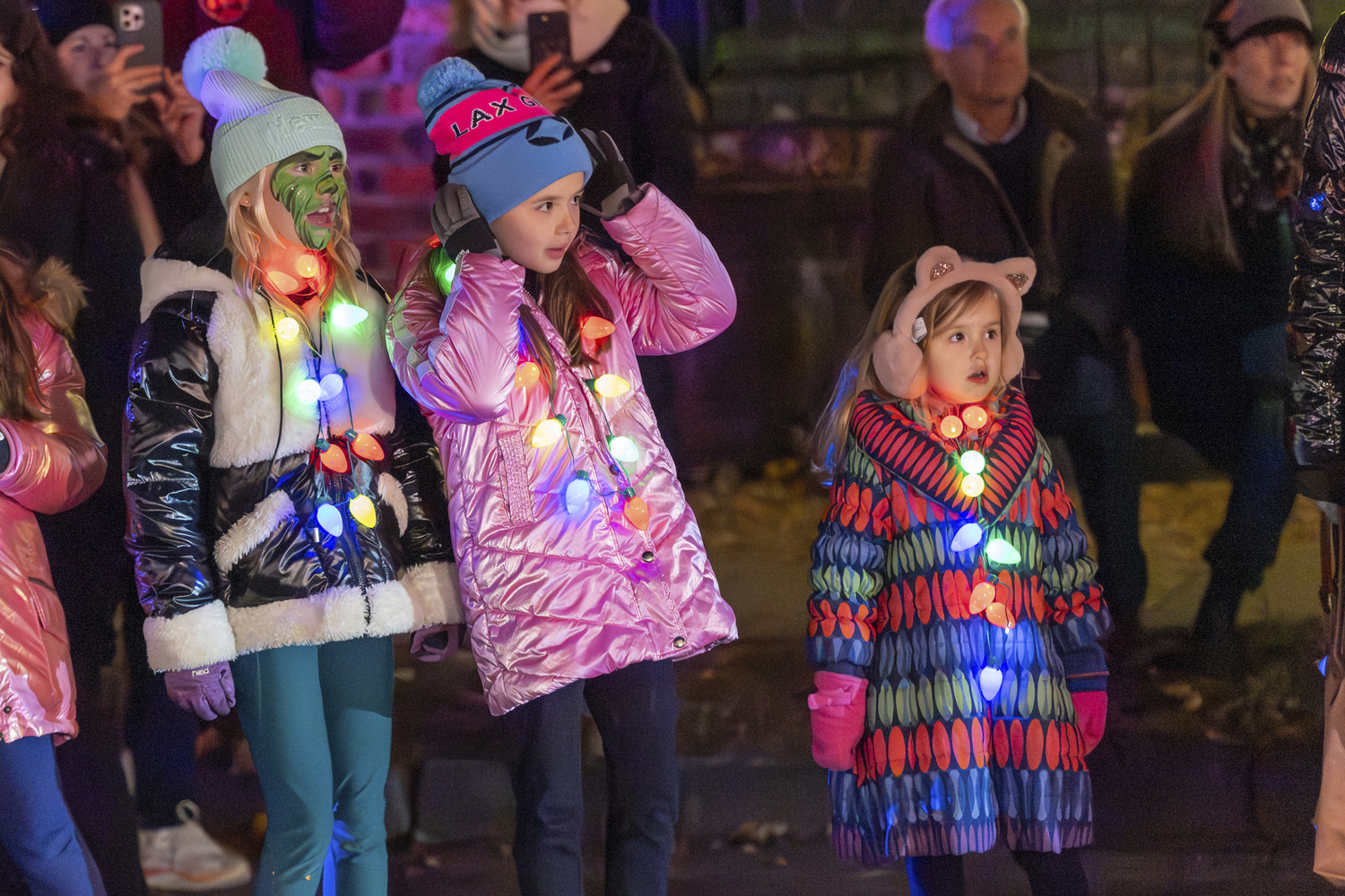 The crowd on Jobs Lane in Southampton Village on Saturday for the 