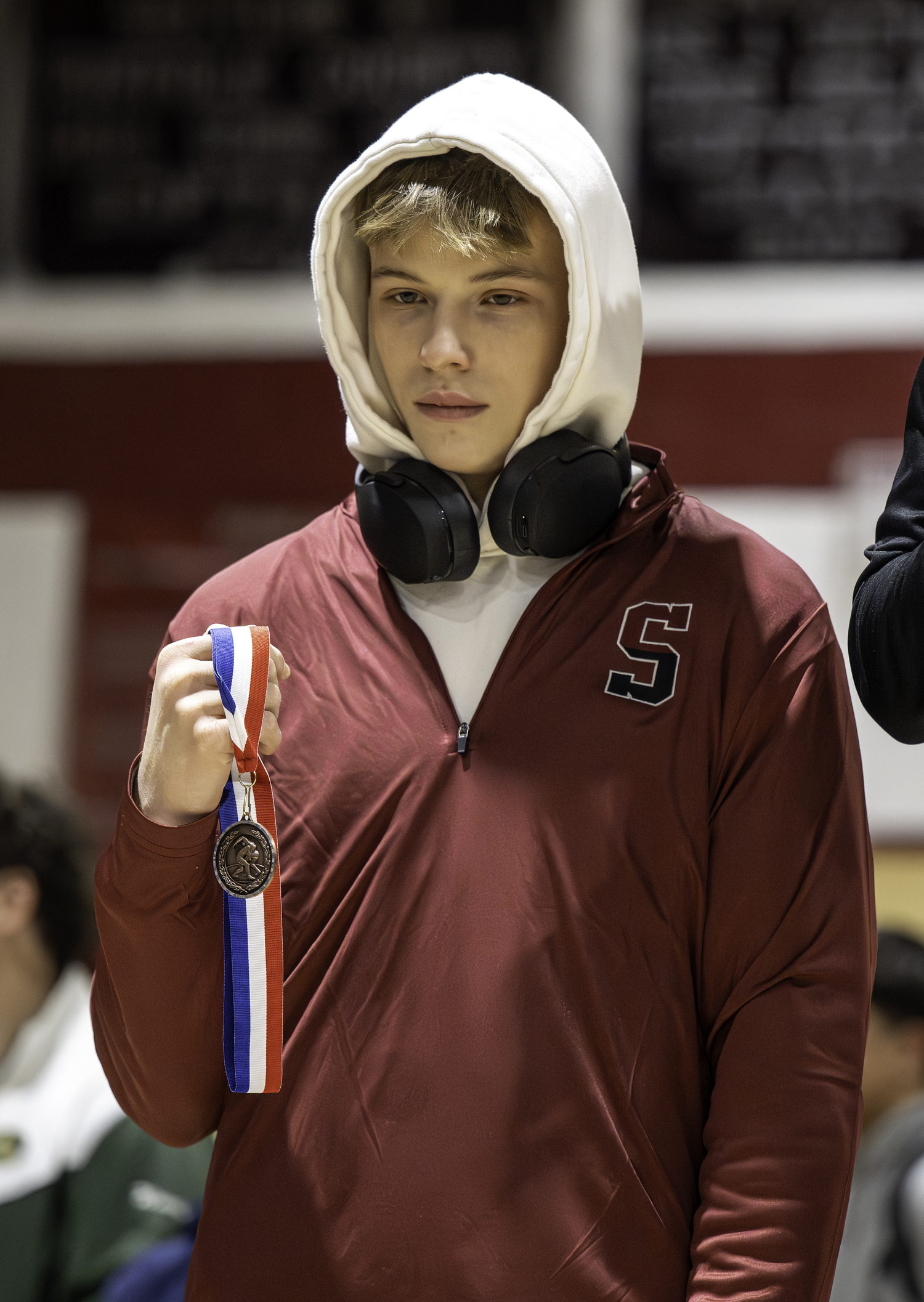 Southampton senior David Lewin won his consolation finals match to earn third place at the Sprig Gardner Tournament at East Hampton on Saturday.  MARIANNE BARNETT