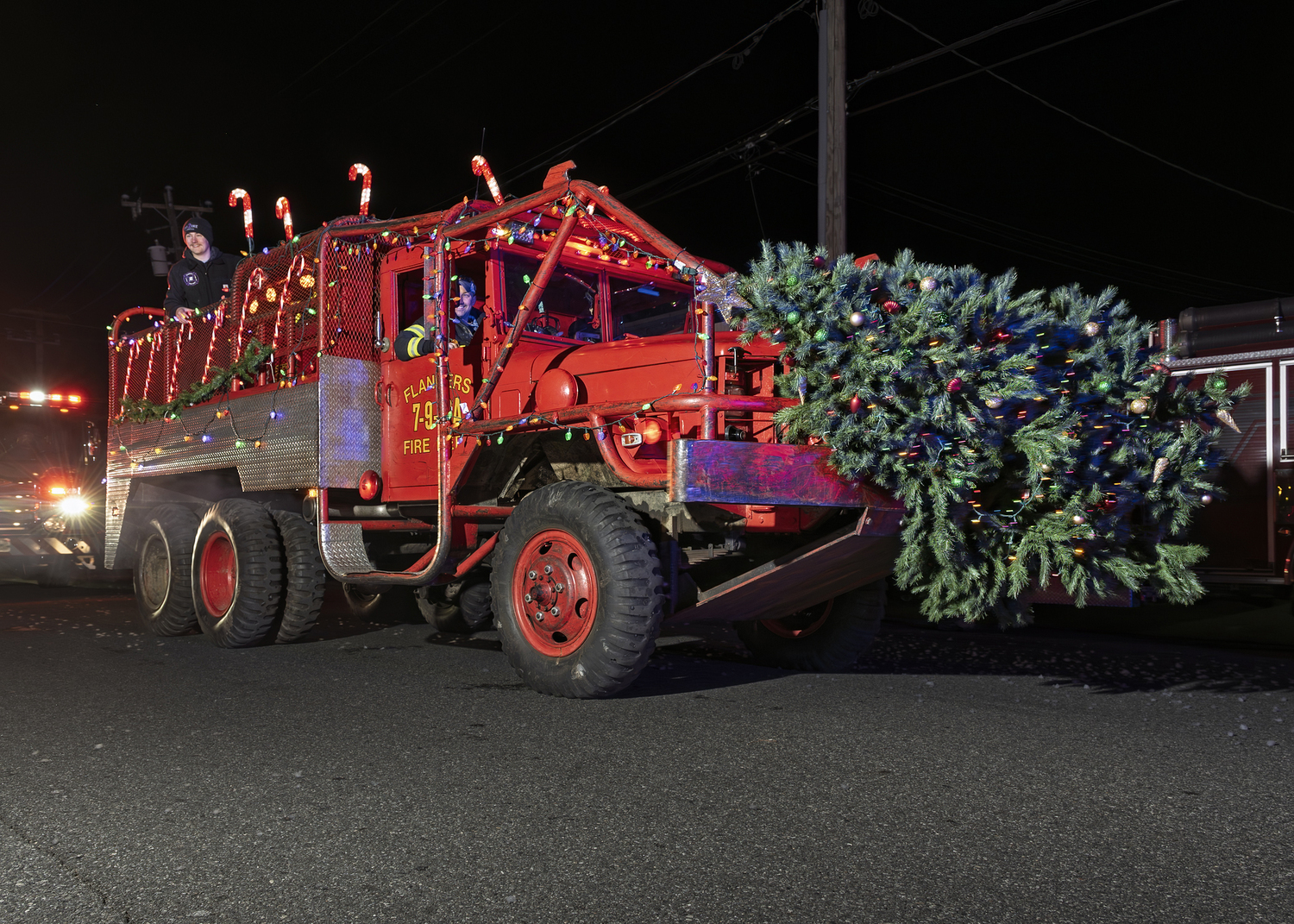 The Flanders Fire Department.  COURTESY WESTHAMPTON BEACH FIRE DEPARTMENT