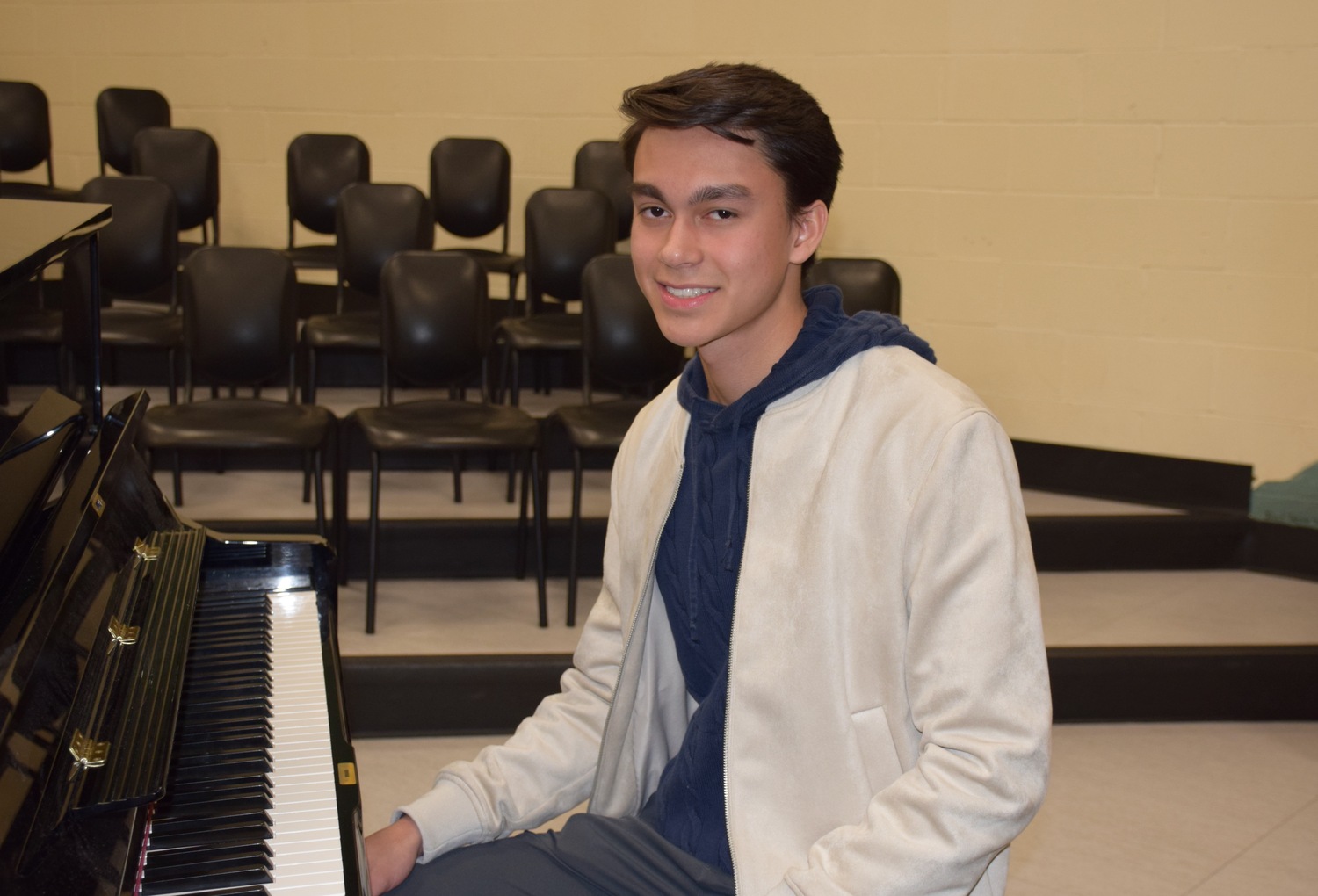 Westhampton Beach High School senior Topher Ramos earned recognition as a rising pianist showcased in Manhattan School of Music’s Precollege performances. COURTESY WESTHAMPTON BEACH SCHOOL DISTRICT