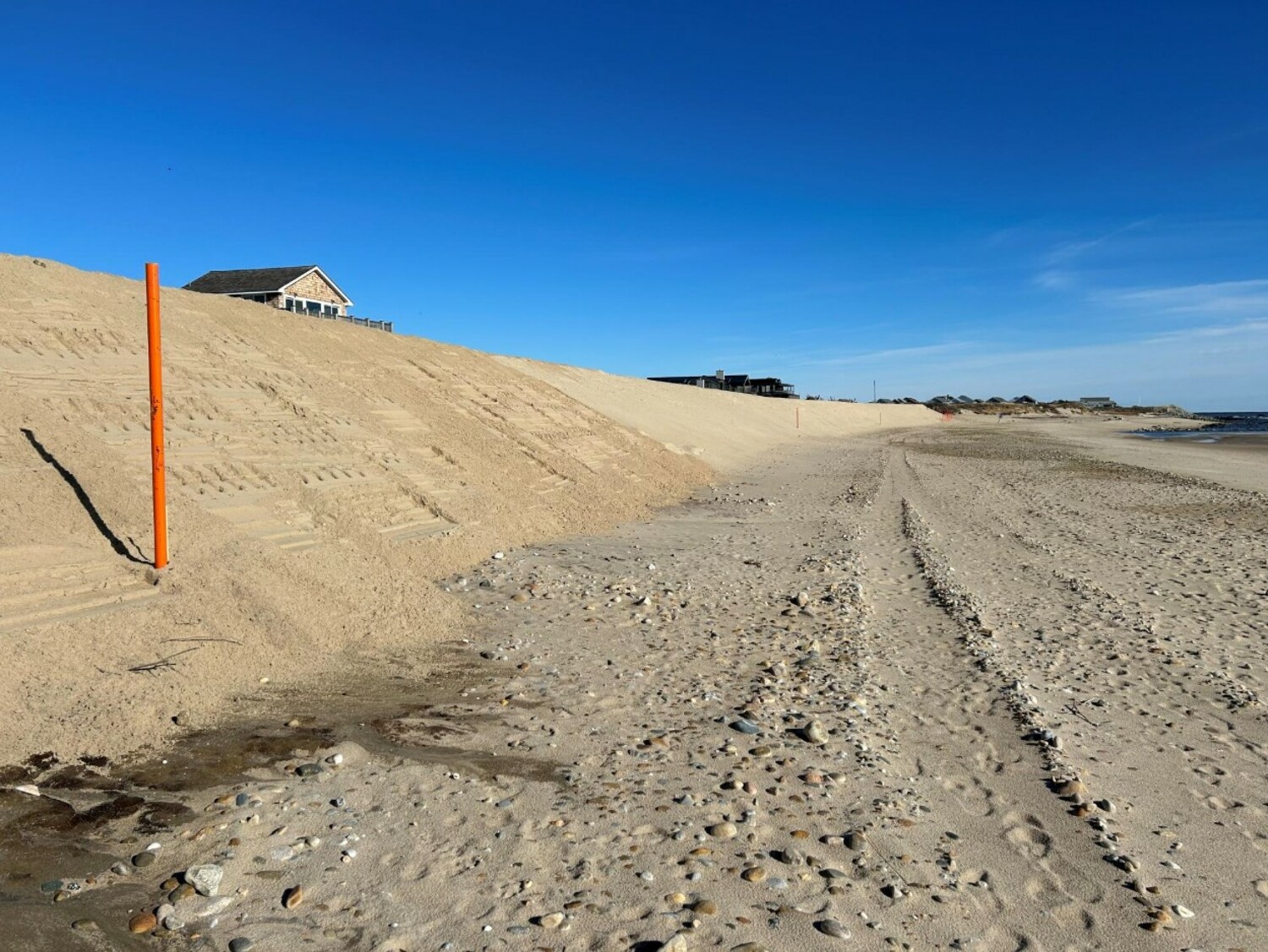 The second phase of the project was about rebuilding the dune, which had depleted to the point of near non-existence. EAST HAMPTON TOWN